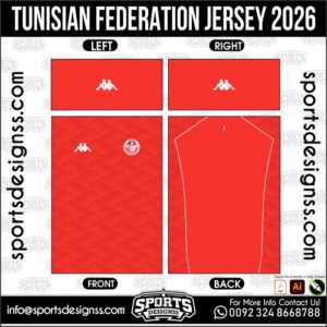 TUNISIAN FEDERATION JERSEY 2026. TUNISIAN FEDERATION JERSEY 2026, TUNISIAN FEDERATION JERSEY 2026.TUNISIAN FEDERATION JERSEY 2026, TUNISIAN FEDERATION JERSEY 2026, TUNISIAN FEDERATION JERSEY 2026 SHIRT VECTOR, NEW TUNISIAN FEDERATION JERSEY 2026 2022/23. Sublimation Football Shirt Pattern, Soccer JERSEY Printing Files, Football Shirt Ai Files, Football Shirt Vector, Football Kit Vector, Sublimation Soccer JERSEY Printing Files,