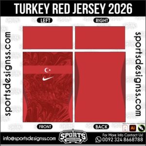 Download TURKEY RED JERSEY 2026. Premium sublimation football shirt design, editable AI file for custom soccer kits and printing. Professional TURKEY RED JERSEY 2026. This high-quality vector file is ΠΈΠ΄Π΅Π°Π»ΡΠ½ΠΎ suited for sublimation printing, custom football kits, and sportswear brands. Fully editable and ready for production.