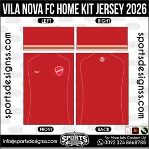 Download VILA NOVA FC HOME KIT JERSEY 2026. Premium sublimation football shirt design, editable AI file for custom soccer kits and printing. Professional VILA NOVA FC HOME KIT JERSEY 2026. This high-quality vector file is идеально suited for sublimation printing, custom football kits, and sportswear brands. Fully editable and ready for production.