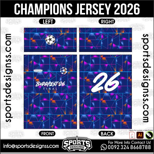 CHAMPIONS JERSEY 2026. CHAMPIONS JERSEY 2026, CHAMPIONS JERSEY 2026.CHAMPIONS JERSEY 2026, CHAMPIONS JERSEY 2026, CHAMPIONS JERSEY 2026 SHIRT VECTOR, NEW CHAMPIONS JERSEY 2026. Sublimation Football Shirt Pattern, Soccer JERSEY Printing Files, Football Shirt Ai Files, Football Shirt Vector, Football Kit Vector, Sublimation Soccer JERSEY Printing Files,