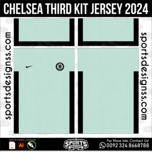 Chelsea Third Kit Jersey 2024 - football shirt vector for sublimation printing