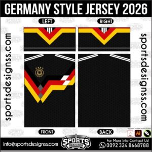 GERMANY STYLE JERSEY 2026. GERMANY STYLE JERSEY 2026, GERMANY STYLE JERSEY 2026.GERMANY STYLE JERSEY 2026, GERMANY STYLE JERSEY 2026, GERMANY STYLE JERSEY 2026 SHIRT VECTOR, NEW GERMANY STYLE JERSEY 2026. Sublimation Football Shirt Pattern, Soccer JERSEY Printing Files, Football Shirt Ai Files, Football Shirt Vector, Football Kit Vector, Sublimation Soccer JERSEY Printing Files,