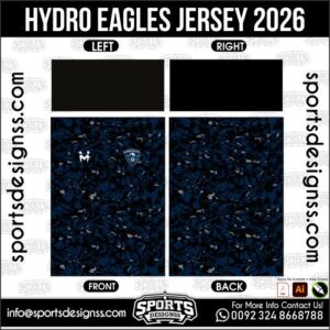Hydro Eagles Jersey 2026 - football shirt vector for sublimation printing