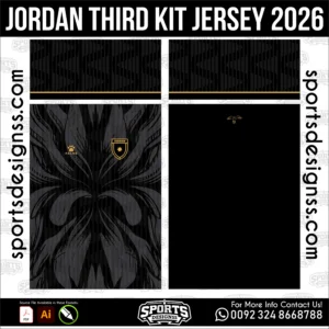 Jordan Third Jersey 2026 - football shirt vector for sublimation printing