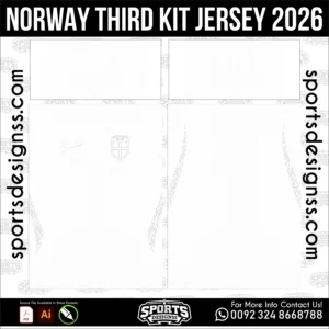 Norway Third Jersey 2026 - football shirt vector for sublimation printing