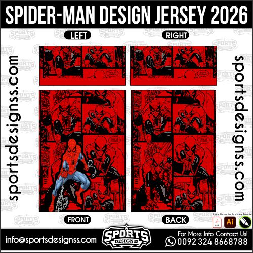SPIDER-MAN DESIGN JERSEY 2026. SPIDER-MAN DESIGN JERSEY 2026, SPIDER-MAN DESIGN JERSEY 2026.SPIDER-MAN DESIGN JERSEY 2026, SPIDER-MAN DESIGN JERSEY 2026, SPIDER-MAN DESIGN JERSEY 2026 SHIRT VECTOR, NEW SPIDER-MAN DESIGN JERSEY 2026. Sublimation Football Shirt Pattern, Soccer JERSEY Printing Files, Football Shirt Ai Files, Football Shirt Vector, Football Kit Vector, Sublimation Soccer JERSEY Printing Files,