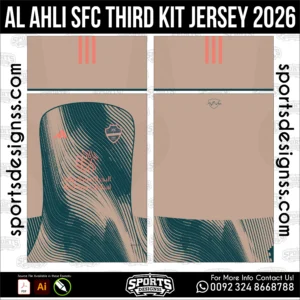 Al Ahli SFC Third Jersey 2026 - football shirt vector for sublimation printing