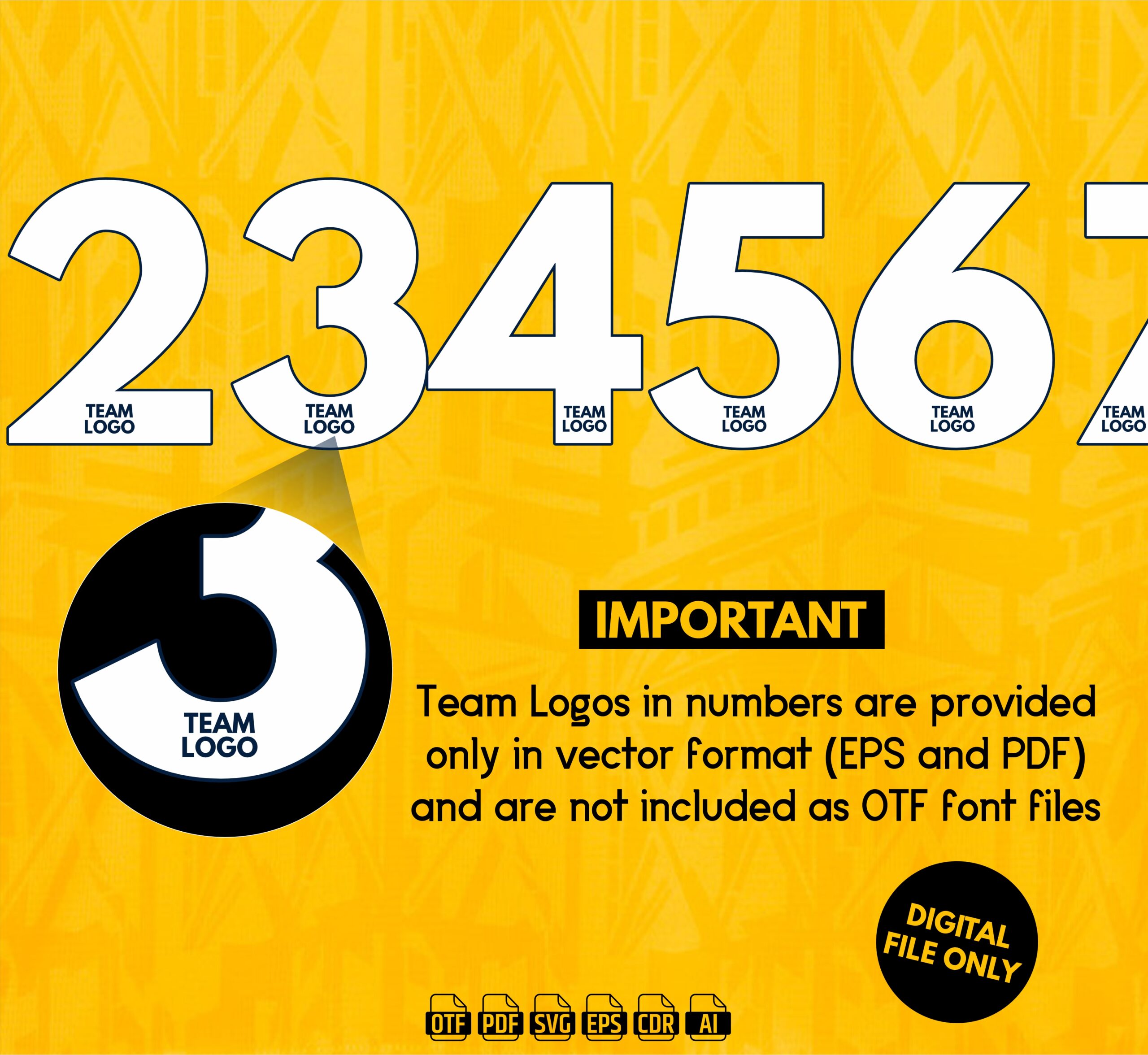 Borussia Dortmund 2026-27 Font - football jersey typeface OTF downloadBorussia Dortmund 2026-27 Font - football jersey typeface OTF download