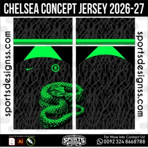 Chelsea Concept Jersey 2026-27 football shirt vector