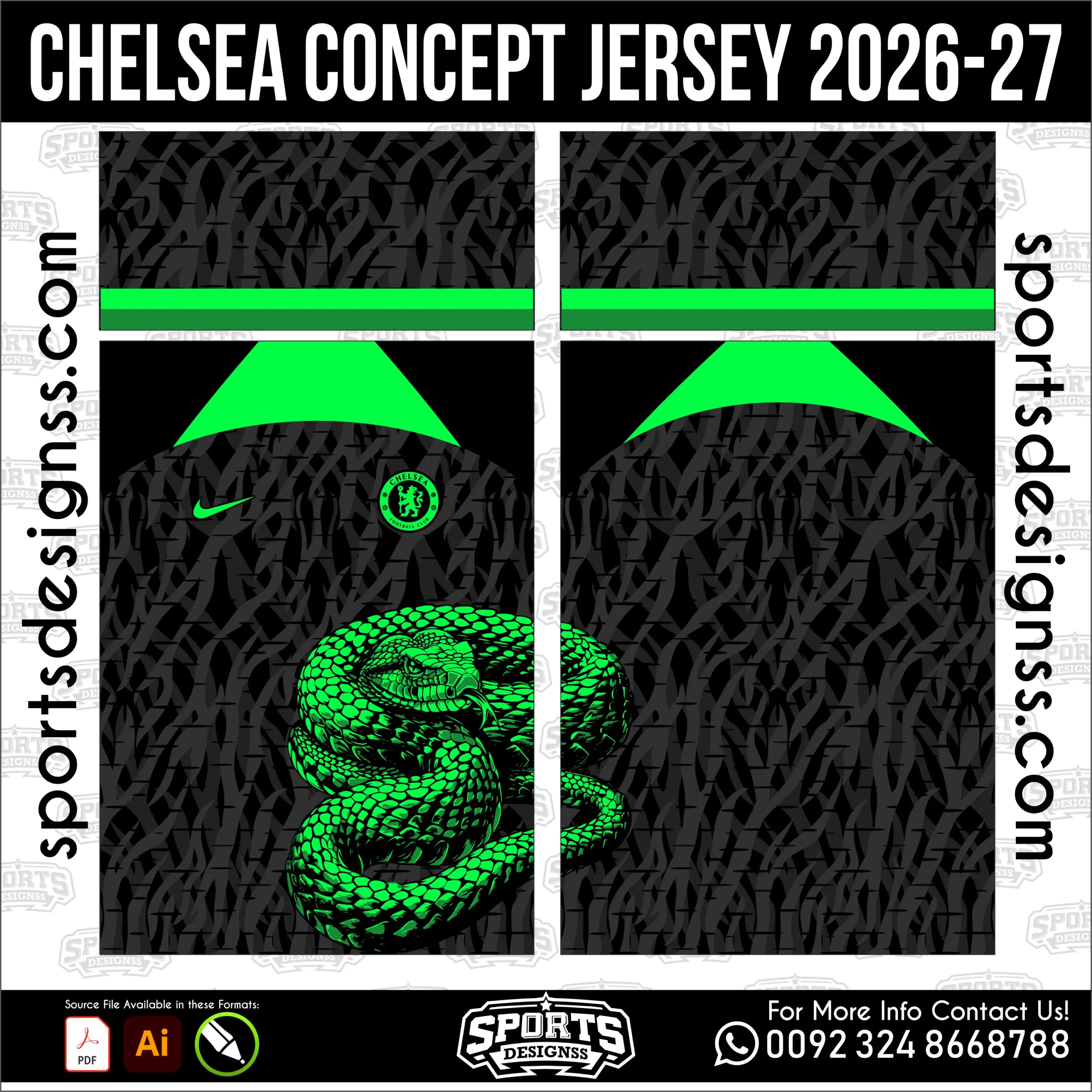 Chelsea Concept Jersey 2026-27 football shirt vector
