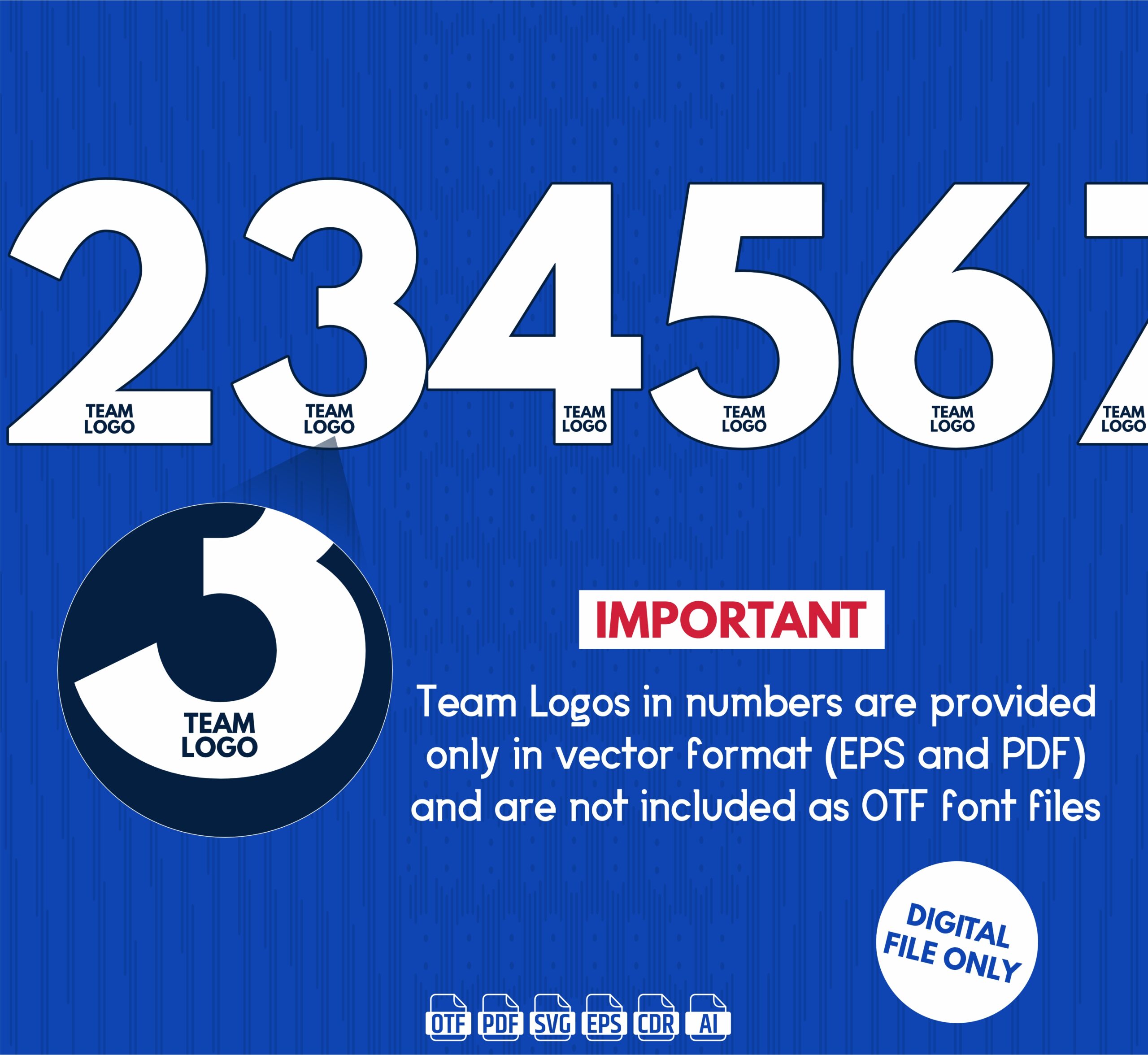 Chelsea FC 2026-27 Font - football jersey typeface OTF download