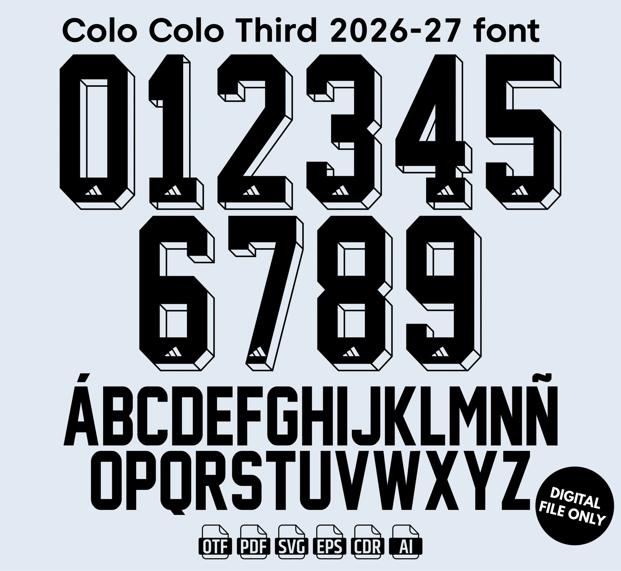 Colo Colo Third 2026 Font
