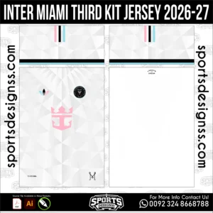 Inter Miami Third Jersey 2026-27 - football shirt vector for sublimation printing