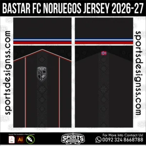 Bastar FC Noruegos Jersey 2026-27 - concept football shirt vector for sublimation printing