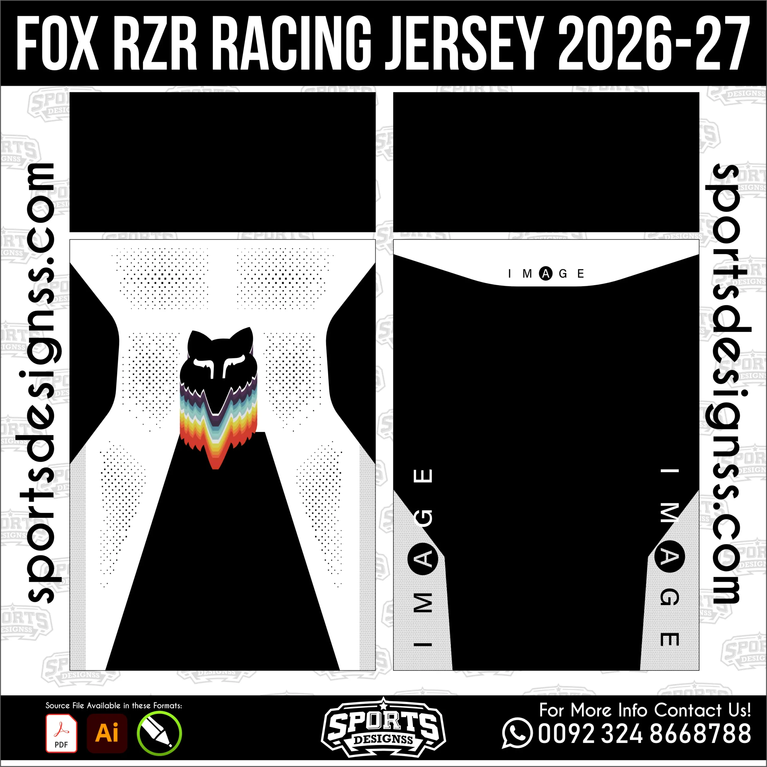 Off-Road Racing Concept Jersey 2026-27 - football shirt vector for sublimation printing