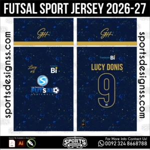 Futsal Sport Jersey 2026-27 - futsal uniform vector for sublimation printing