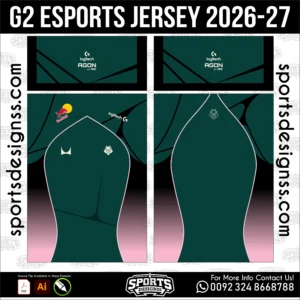 Esports Concept Jersey 2026-27 - football shirt vector for sublimation printing