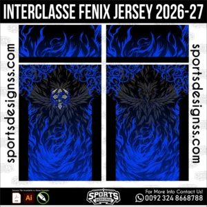 Interclasse Fenix Jersey 2026-27 - football shirt vector for sublimation printing