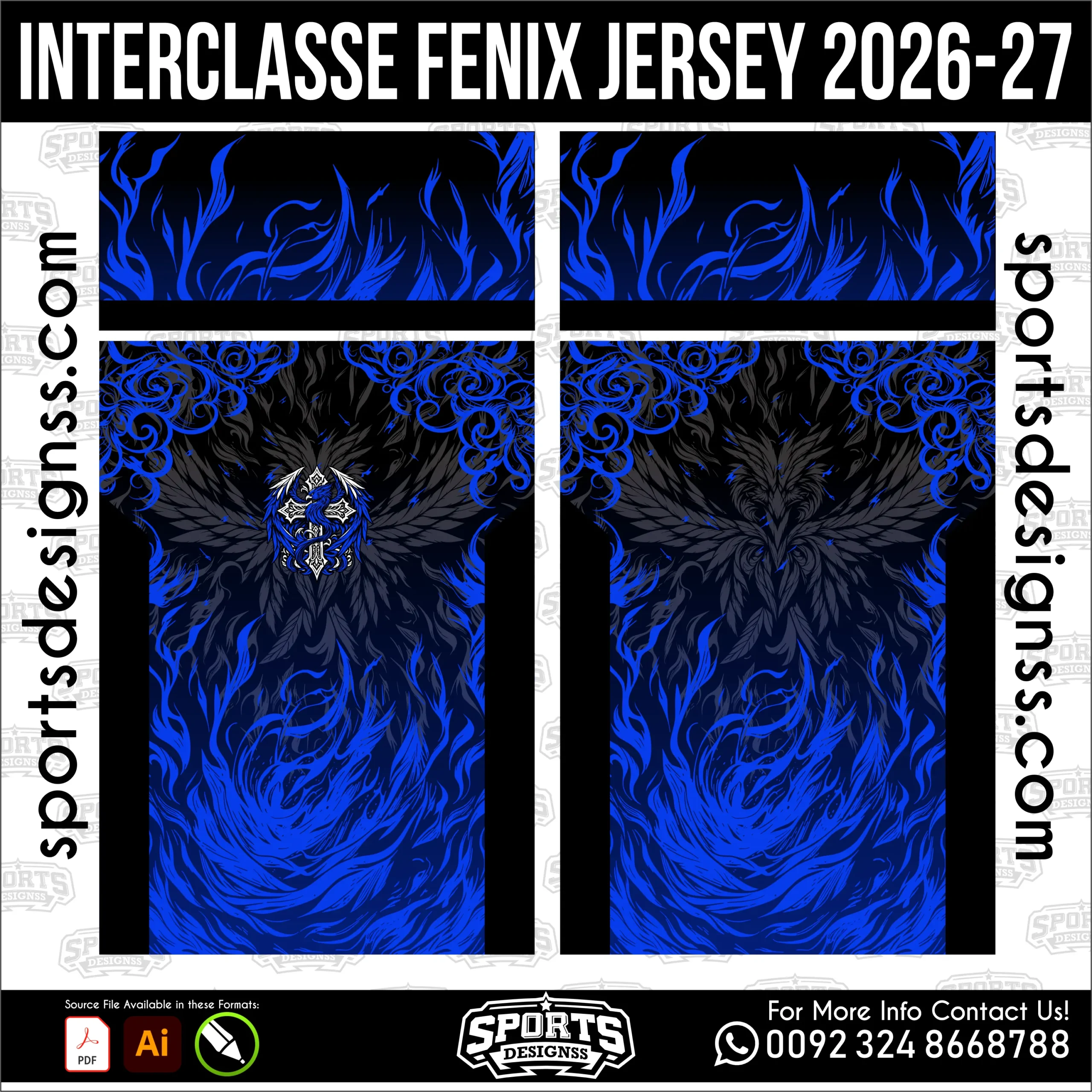 Interclasse Fenix Jersey 2026-27 - football shirt vector for sublimation printing