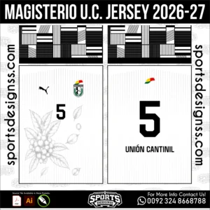 Magisterio U.C. Jersey 2026-27 - football shirt vector for sublimation printing