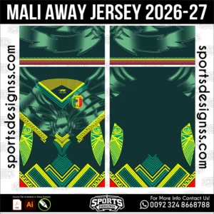 Mali Away Jersey 2026-27 - football shirt vector for sublimation printing