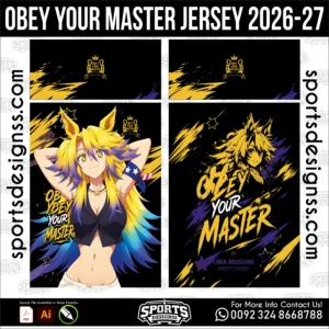 Obey Your Master Jersey 2026-27 - football shirt vector for sublimation printing