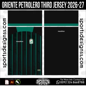 Oriente Petrolero Third Jersey 2026-27 - football shirt vector for sublimation printing