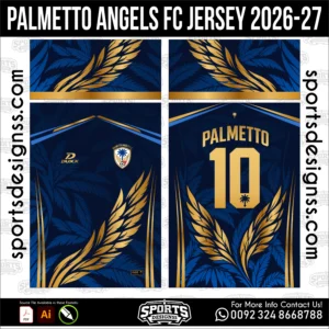 Palmetto Angels FC Jersey 2026-27 Football Shirt Vector for Sublimation
