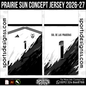 Prairie Sun Concept Jersey 2026-27 - football shirt vector for sublimation printing
