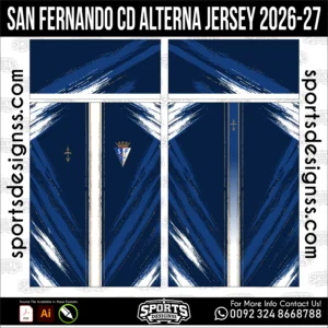 San Fernando CD Alterna Jersey 2026-27 football shirt vector for sublimation printing
