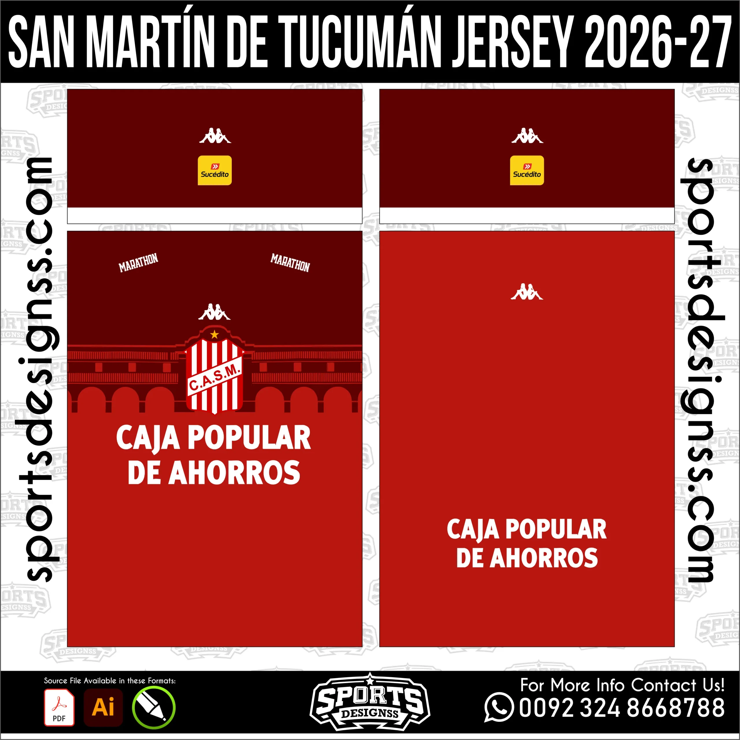 San Martín de Tucumán Jersey 2026-27 Football Shirt Vector