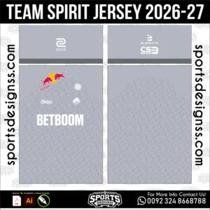Team Spirit Jersey 2026-27 Football Shirt Vector for Sublimation Printing