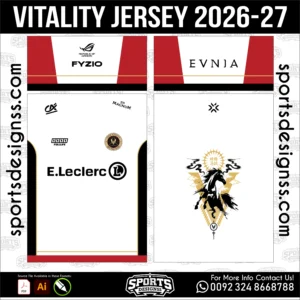 Vitality Jersey 2026-27 Football Shirt Vector for Sublimation Printing
