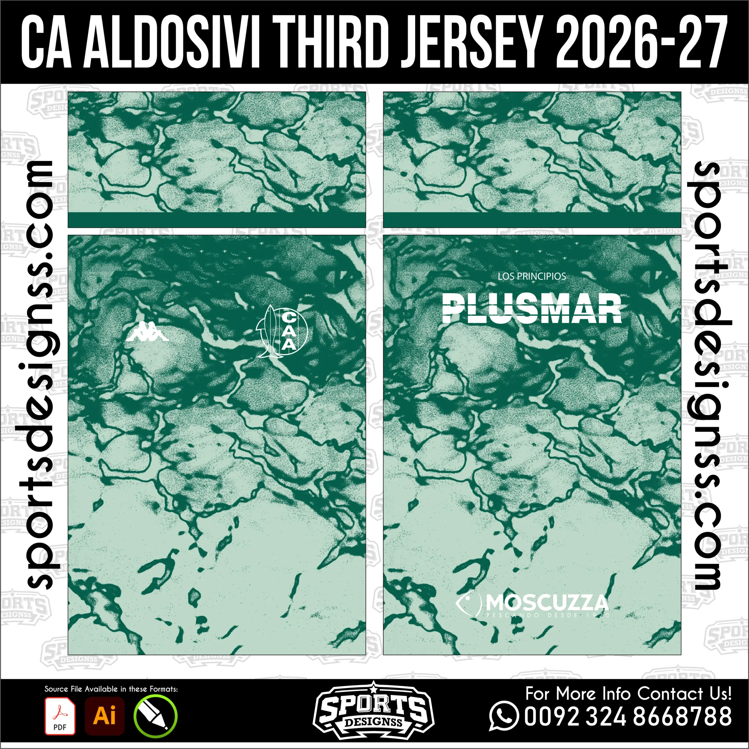 CA Aldosivi Third Jersey 2026-27 – Football Shirt Vector for Sublimation Printing