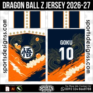 Dragon Ball Z Jersey 2026-27 Anime Football Shirt Vector Design