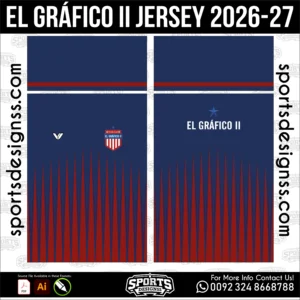 El GrΓ‘fico II Jersey 2026-27 Football Shirt Vector Design