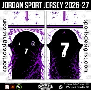 Jordan Sport Jersey 2026-27 Sports Shirt Vector for Sublimation Printing