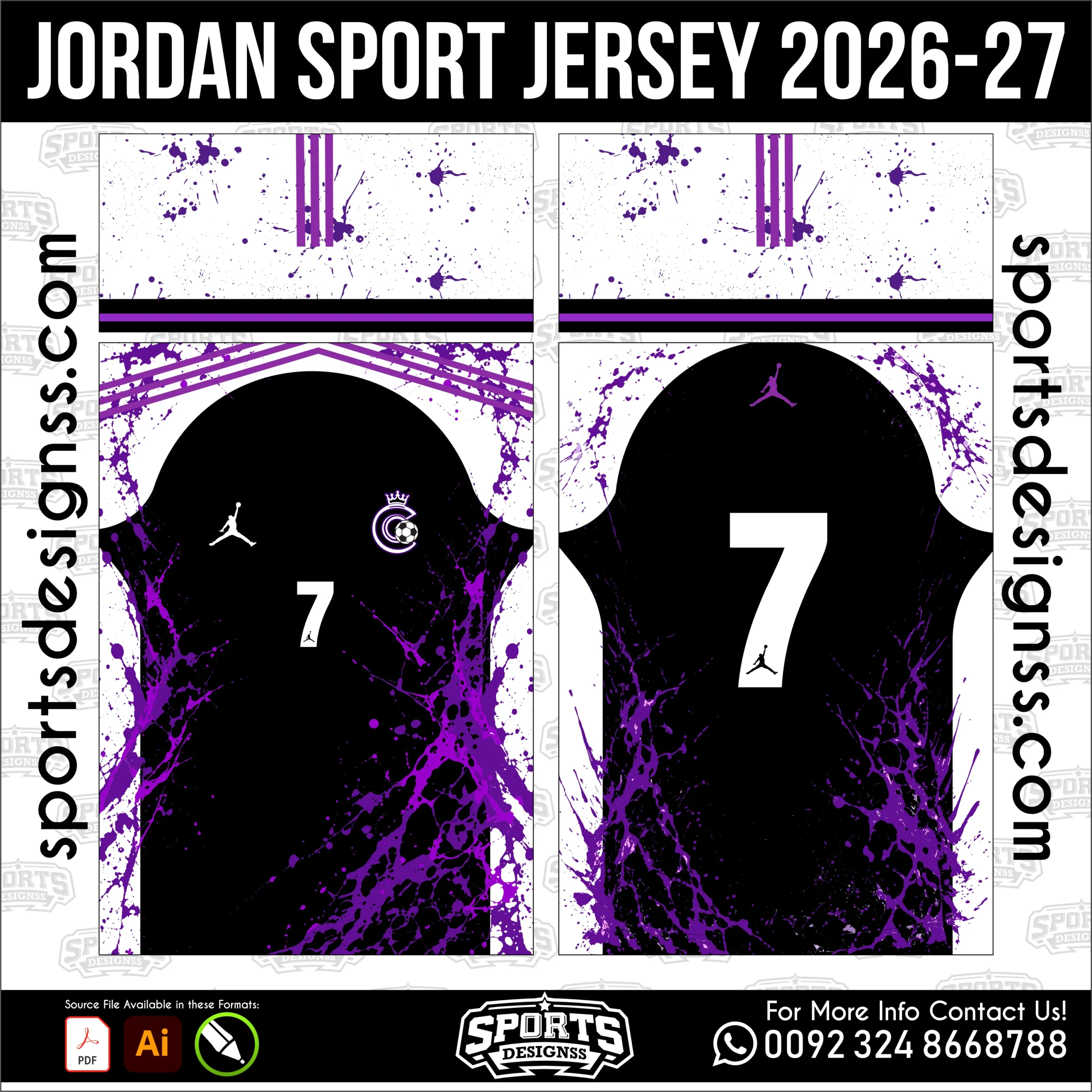 Jordan Sport Jersey 2026-27 Sports Shirt Vector for Sublimation Printing