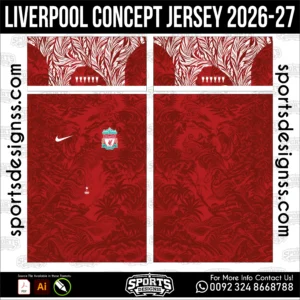 Liverpool Concept Jersey 2026-27 โ Football Shirt Vector