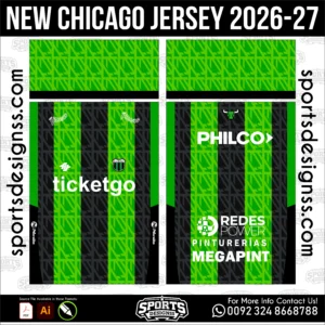 New Chicago Jersey 2026-27 โ Football Shirt Vector for Sublimation Printing