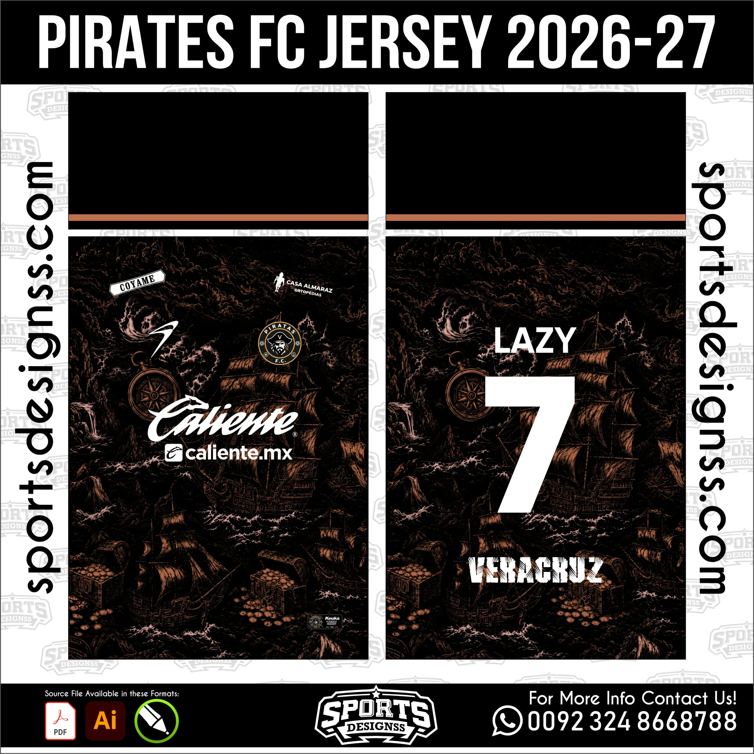 Pirates FC Jersey 2026-27 – Football Jersey Vector