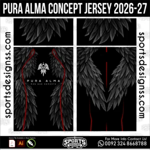 Pura Alma Concept Jersey 2026-27 Football Shirt Vector Design