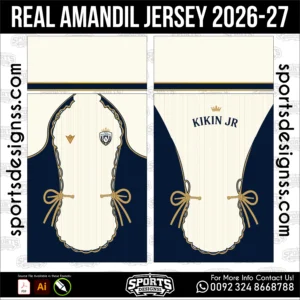 Real Amandil Jersey 2026-27 Football Shirt Vector